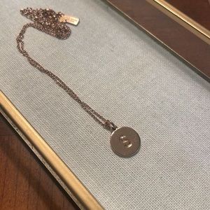 Kate Spade rose gold ‘s’ necklace